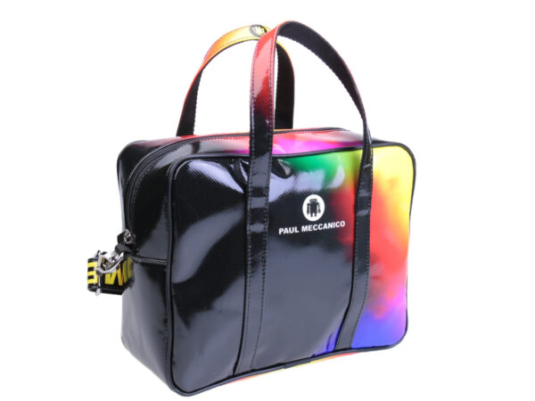 RECTANGULAR WOMEN'S BAG TIE DYE FANTASY. MODEL PINCA MADE OF LORRY TARPAULIN. - Unique Pieces Paul Meccanico