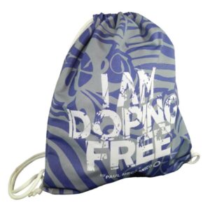 BACK SACK I AM DOPING FREE BY PAUL MECCANICO IN BLUE AND GREY - Limited Edition Paul Meccanico
