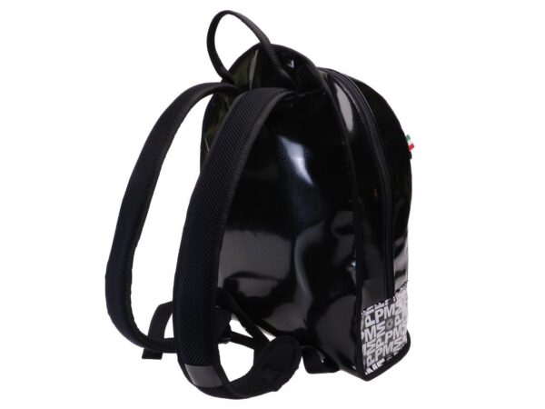 BLACK BACKPACK PAUL MECCANICO. MODEL SUPER MADE OF LORRY TARPAULIN. - Limited Edition Paul Meccanico
