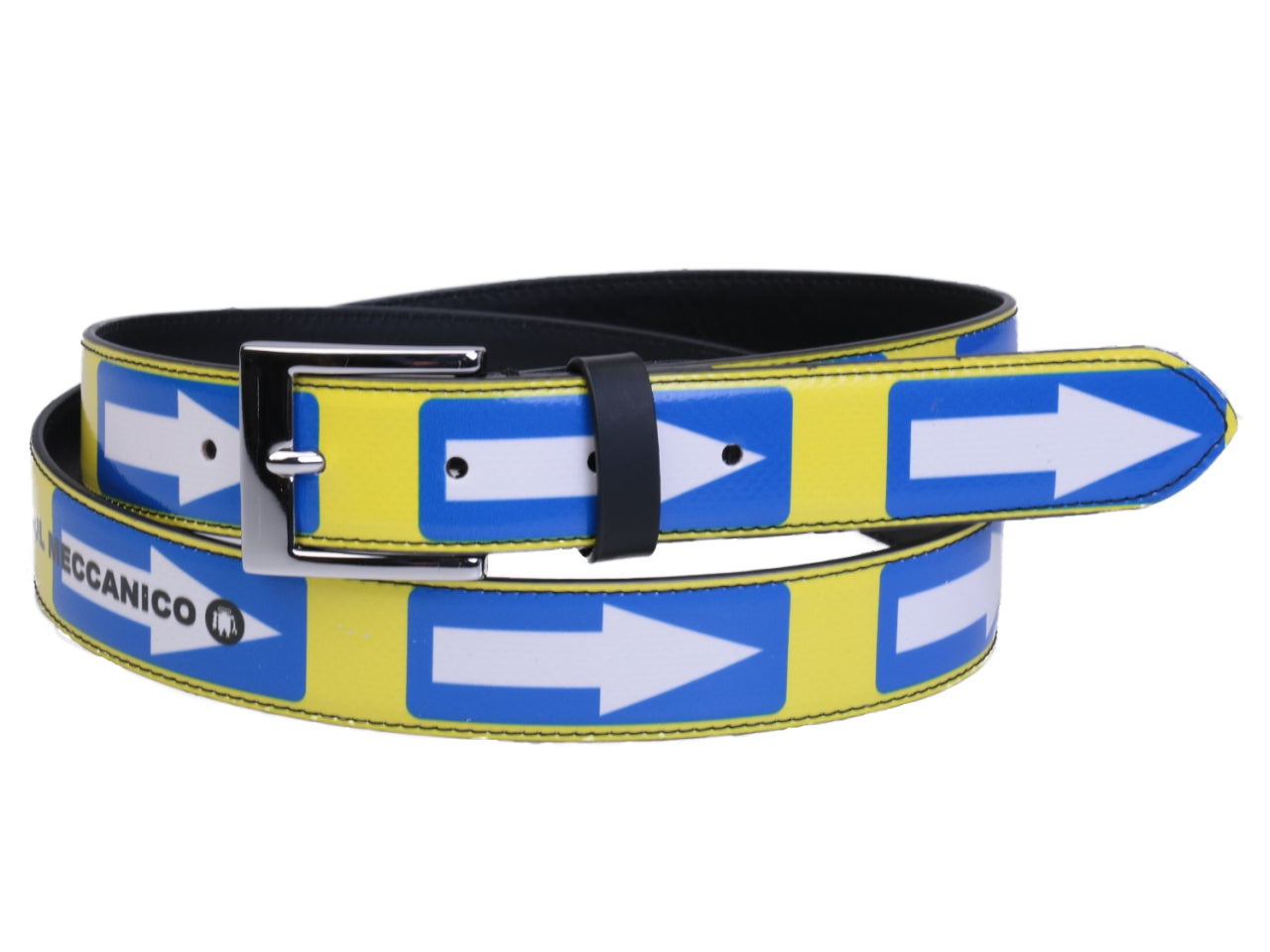 YELLOW WOMAN'S BELT MADE OF LORRY TARPAULIN. - Unique Pieces Paul Meccanico