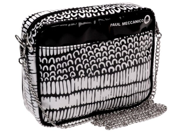 CLUTCH BLACK AND WHITE FANTASY. PARK MODEL MADE OF LORRY TARPAULIN. - Limited Edition Paul Meccanico