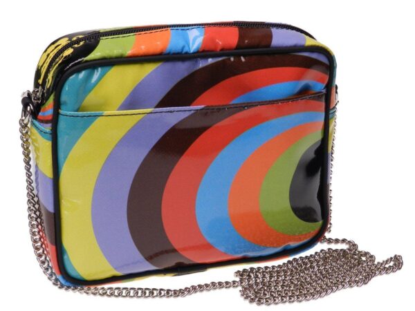 CLUTCH MULTICOLOR GEOMETRIC FANTASY. PARK MODEL MADE OF LORRY TARPAULIN. - Limited Edition Paul Meccanico