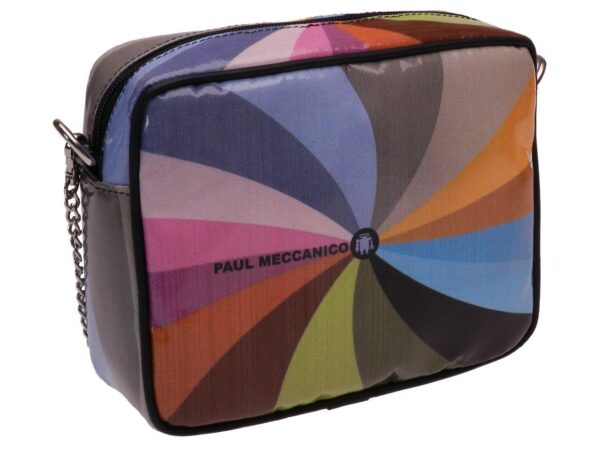 CLUTCH MULTICOLOR OPTICAL FANTASY. PARK MODEL MADE OF LORRY TARPAULIN. - Limited Edition Paul Meccanico