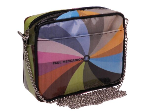 CLUTCH MULTICOLOR OPTICAL FANTASY. PARK MODEL MADE OF LORRY TARPAULIN. - Limited Edition Paul Meccanico