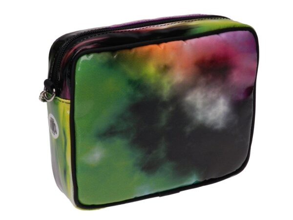 CLUTCH MULTICOLOR TIE DYE FANTASY. PARK MODEL MADE OF LORRY TARPAULIN. - Limited Edition Paul Meccanico