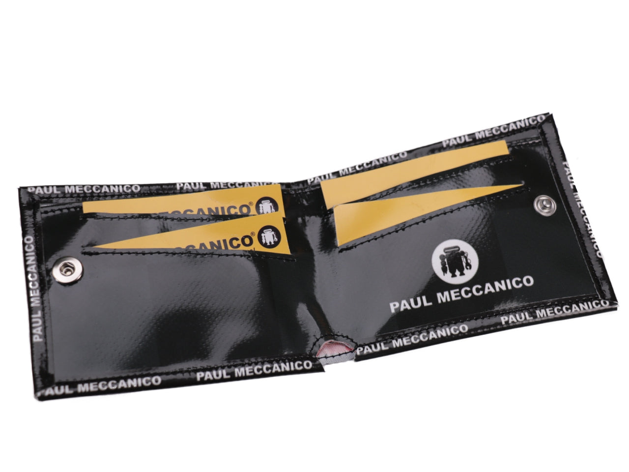 PORTAFOGLIO DA UOMO VERDE SCURO CON FANTASIA A SCACCHI. MODELLO CRIK REALIZZATO CON TELONI DI CAMION. - Edizione limitata Paul Meccanico