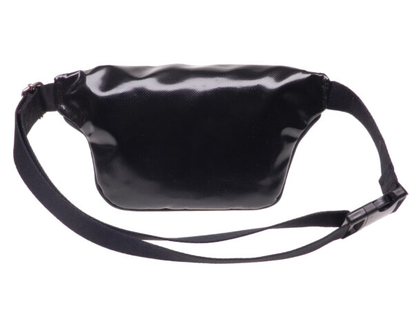 BLACK WAIST BAG. MODEL FLEX MADE OF LORRY TARPAULIN. - Limited Edition Paul Meccanico