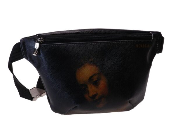 WAIST BAG WITH REMBRANDT PRINT. MODEL FLEX MADE OF FAUX LEATHER. - Limited Edition Paul Meccanico