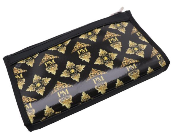 LARGE WOMEN'S WALLET BLACK COLOUR LIBERTY FANTASY. PIT MODEL MADE OF LORRY TARPAULIN. - Limited Edition Paul Meccanico