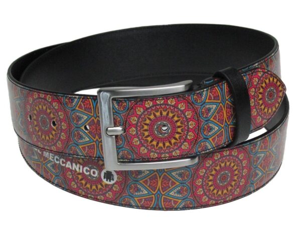 MAN'S BELT BLUE INDIAN STYLE MADE OF LORRY TARPAULIN. - Paul Meccanico