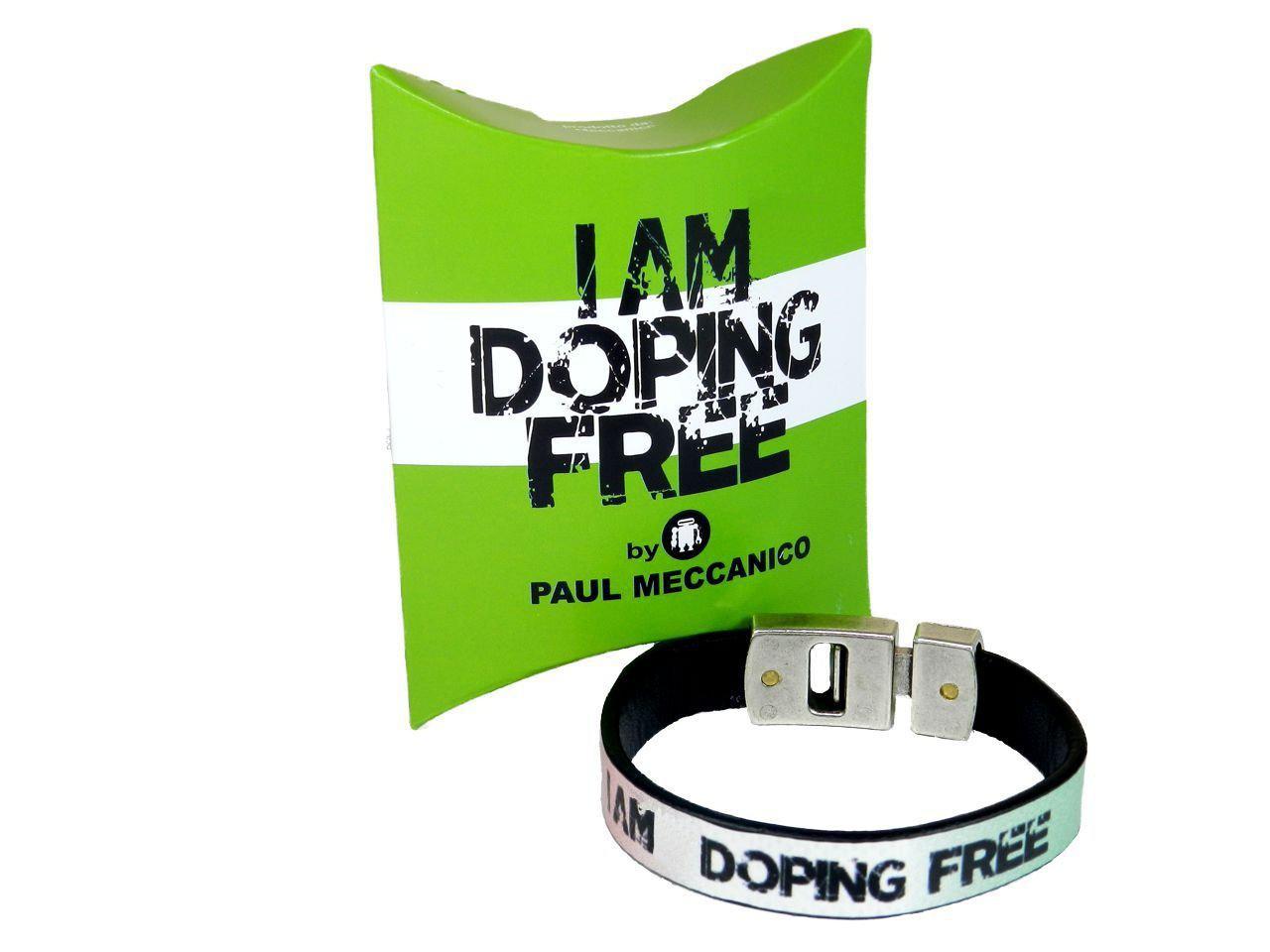 BRACCIALE DA UOMO I AM DOPING FREE BY PAUL MECCANICO CON BANDIERA ITALIANA - Edizione limitata Paul Meccanico