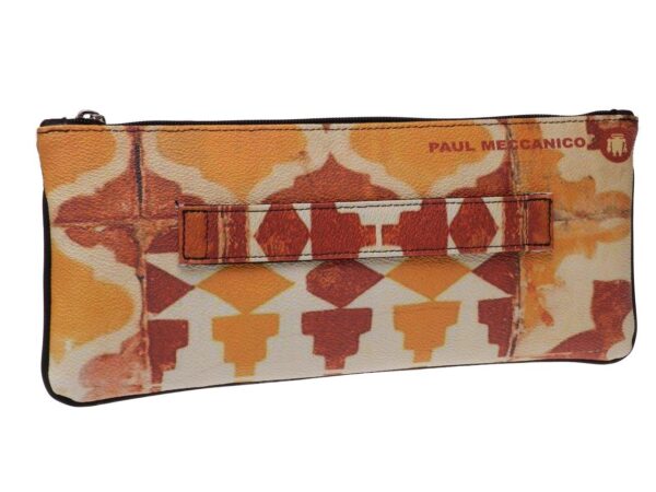 MAXI POCHETTE ETHNIC FANTASY. RIBELLA MODEL MADE OF HAMMERED FAUX LEATHER. - Unique Pieces Paul Meccanico
