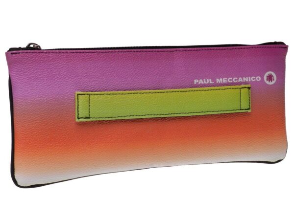 MAXI POCHETTE MULTICOLOR WITH SHADED EFFECT. RIBELLA MODEL MADE OF HAMMERED FAUX LEATHER. - Unique Pieces Paul Meccanico