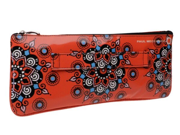 MAXI POCHETTE ORANGE COLOUR MANDALA FANTASY. RIBELLA MODEL MADE OF LORRY TARPAULIN. - Unique Pieces Paul Meccanico