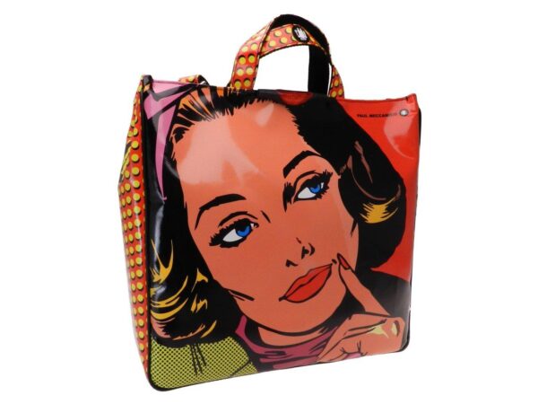 MAXI TOTE BAG CARTOON STYLE "I LOVE YOU SO MUCH!". MODEL AIRSTONE MADE OF LORRY TARPAULIN. - Unique Pieces Paul Meccanico