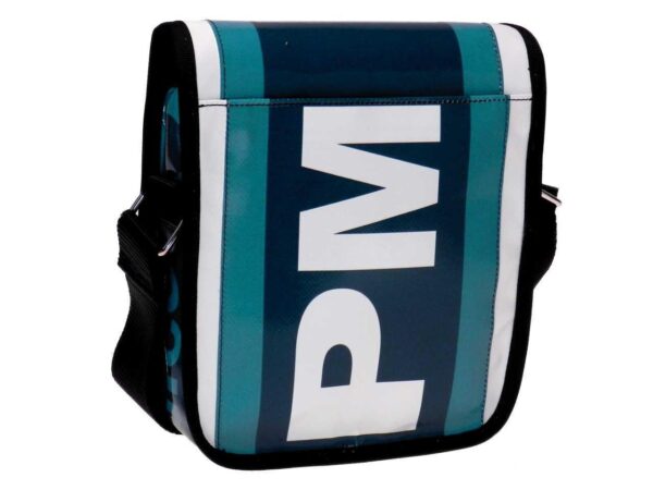 ORGANIZER SHOULDER BAG AVIO COLOUR. MIPOK MODEL MADE OF LORRY TARPAULIN. - Unique Pieces Paul Meccanico
