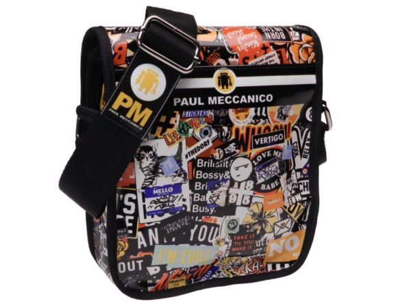 ORGANIZER SHOULDER BAG MURALES FANTASY. MODEL MIPOK MADE OF LORRY TARPAULIN. - Unique Pieces Paul Meccanico