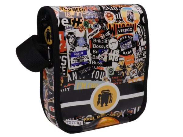 ORGANIZER SHOULDER BAG MURALES FANTASY. MODEL MIPOK MADE OF LORRY TARPAULIN. - Unique Pieces Paul Meccanico