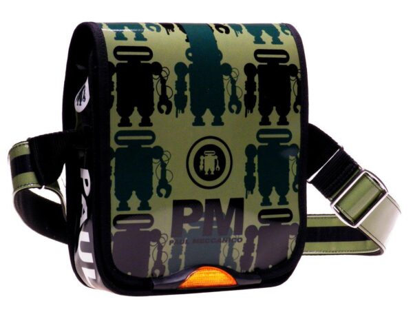 ORGANIZER SHOULDER BAG PAUL MECCANICO. MIPOK MODEL MIMETIC STYLE. - Unique Pieces Paul Meccanico