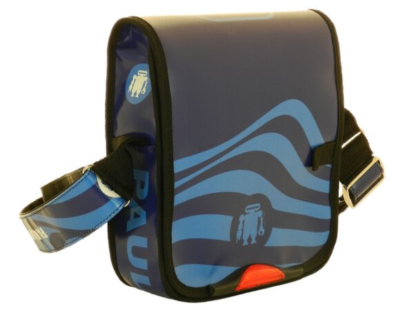 ORGANIZER SHOULDER BAG PAUL MECCANICO. MODEL MIPOK COLOUR BLUE FANTASY WAVY. - Unique Pieces Paul Meccanico
