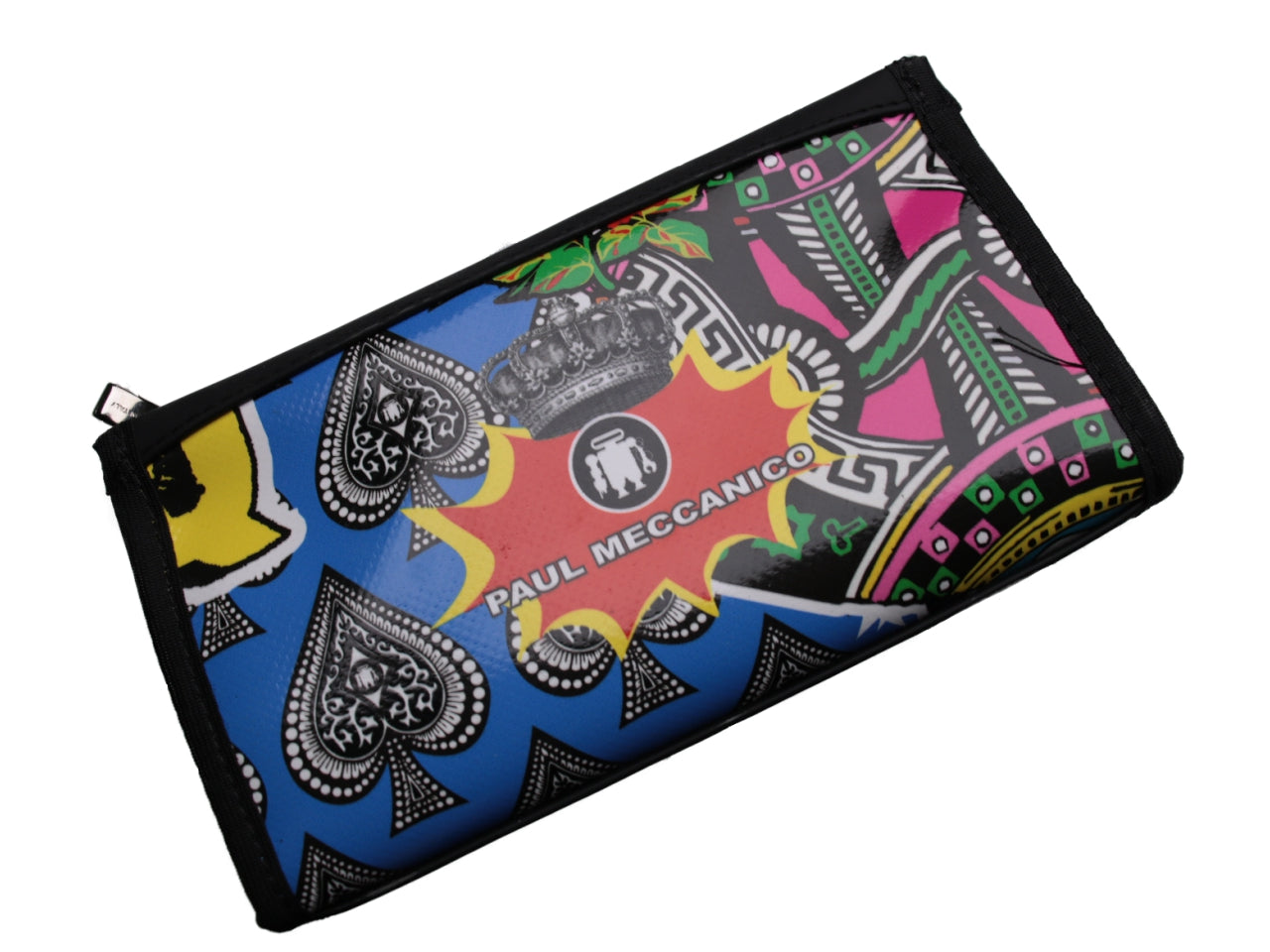 LARGE WOMEN'S WALLET "LOVE QUEEN". MODEL PIT MADE OF LORRY TARPAULIN. - Limited Edition Paul Meccanico
