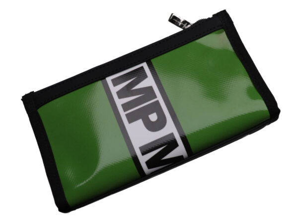 LARGE GREEN WOMEN'S WALLET. MODEL PIT MADE OF LORRY TARPAULIN. - Limited Edition Paul Meccanico