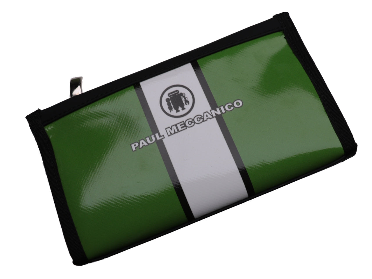 LARGE GREEN WOMEN'S WALLET. MODEL PIT MADE OF LORRY TARPAULIN. - Limited Edition Paul Meccanico