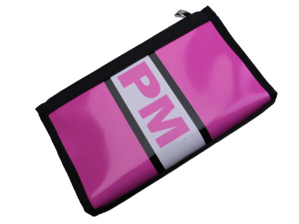 LARGE FUCHSIA WOMEN'S WALLET. MODEL PIT MADE OF LORRY TARPAULIN. - Limited Edition Paul Meccanico