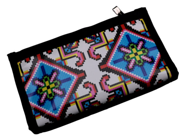 LARGE WOMEN'S WALLET PIXEL FANTASY. MODEL PIT MADE OF LORRY TARPAULIN. - Limited Edition Paul Meccanico