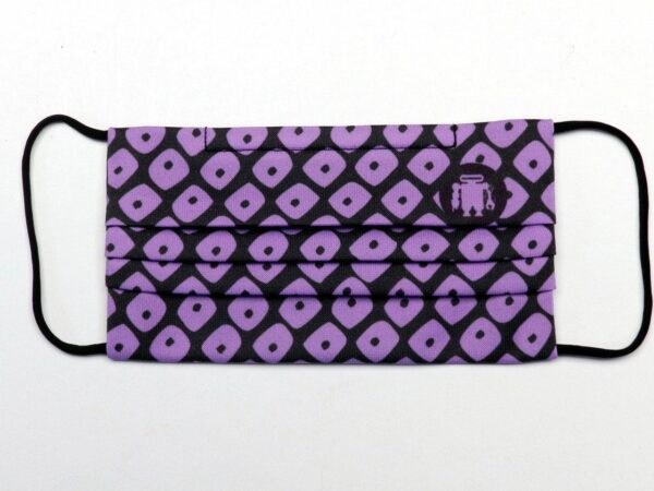 REUSABLE MASK BLACK AND LILAC COLOURS WITH 3 FILTERS INCLUDED. - Paul Meccanico