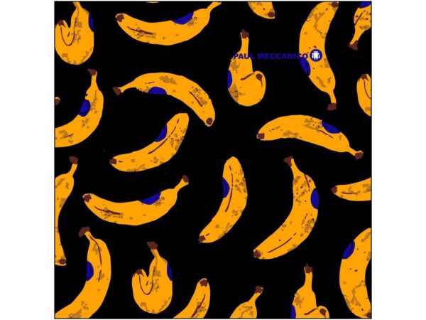 REUSABLE MASK BLACK COLOUR BANANAS PRINT WITH 3 FILTERS INCLUDED. - Paul Meccanico