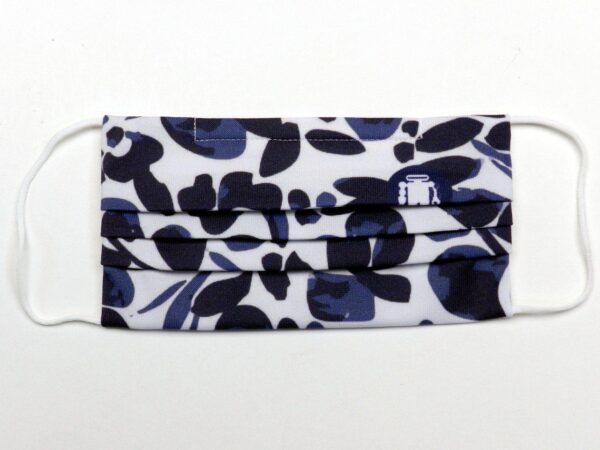 REUSABLE MASK BLUE AND WHITE COLOURS FLORAL FANTASY WITH 3 FILTERS INCLUDED. - Paul Meccanico
