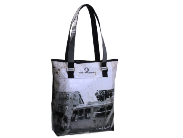 MAXI SHOPPER "DESIGNED BY RICCARDO CECCHETTI". MODEL SELZ MADE OF LORRY TARPAULIN. - Art Collection Paul Meccanico