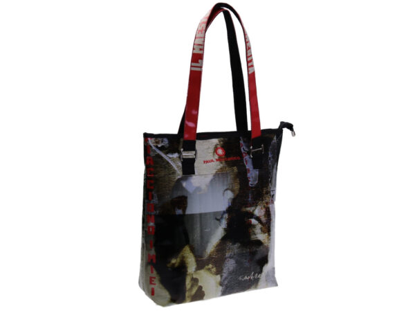 MAXI SHOPPER "DESIGNED BY RICCARDO CECCHETTI". MODEL SELZ MADE OF LORRY TARPAULIN. - Art Collection Paul Meccanico