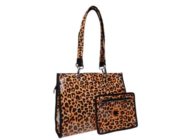 SHOPPER BAG ANIMALIER FANTASY. PEPE MODEL MADE OF LORRY TARPAULIN. - Unique Pieces Paul Meccanico
