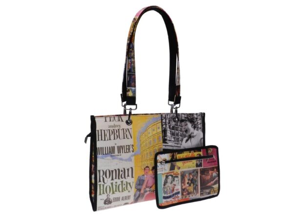 SHOPPER BAG CINEMA STYLE PEPE MODEL MADE OF SOFT SYNTHETIC LEATHER. - Unique Pieces Paul Meccanico