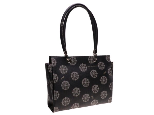 SHOPPER BAG PAUL MECCANICO MADE OF SYNTHETIC LEATHER. PEPE EVOLUTION MODEL BLACK COLOUR NACRE FANTASY. - Unique Pieces Paul Meccanico