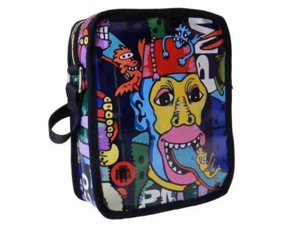 SHOULDER BAG MANGA FANTASY. STRATOS MODEL MADE OF LORRY TARPAULIN. - Limited Edition Paul Meccanico