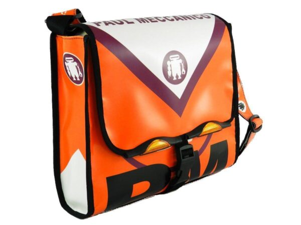 SHOULDER BAG PAUL MECCANICO. MODEL BREAK COLOUR ORANGE. - Unique Pieces Paul Meccanico