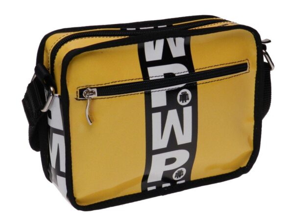 SHOULDER BAG YELLOW COLOUR. FRIK MODEL MADE OF LORRY TARPAULIN. - Limited Edition Paul Meccanico