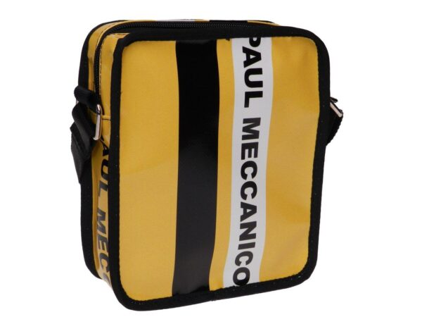 SHOULDER BAG YELLOW COLOUR. STRATOS MODEL MADE OF LORRY TARPAULIN. - Limited Edition Paul Meccanico