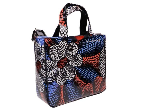 TOTE BAG FLORAL FANTASY. GLAM MODEL MADE OF LORRY TARPAULIN. - Unique Pieces Paul Meccanico