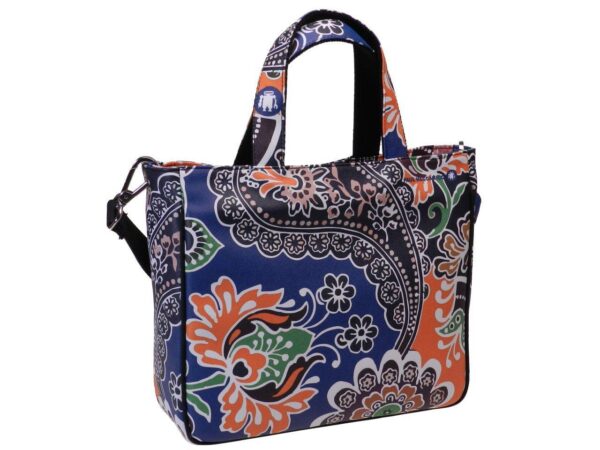 TOTE BAG PAISLEY FANTASY. GLAM MODEL MADE OF CRUELTY FREE LEATHER. - Unique Pieces Paul Meccanico