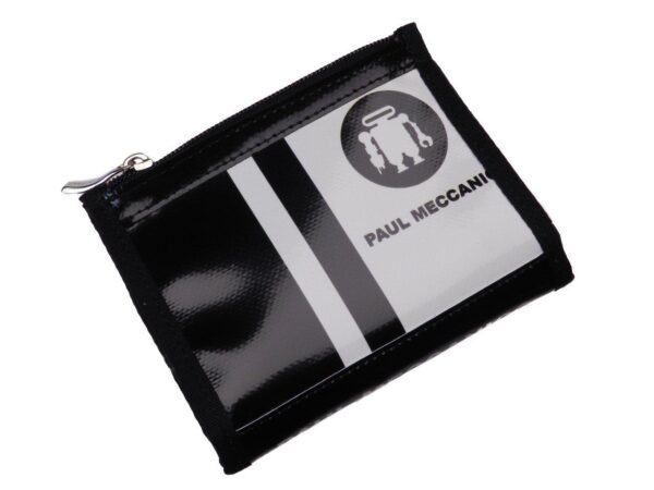 UNISEX WALLET BLACK AND WHITE COLOURS. MODEL TOK MADE OF LORRY TARPAULIN. - Limited Edition Paul Meccanico