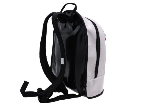 WHITE BACKPACK PAUL MECCANICO. SUPER MODEL MADE OF LORRY TARPAULIN. - Limited Edition Paul Meccanico
