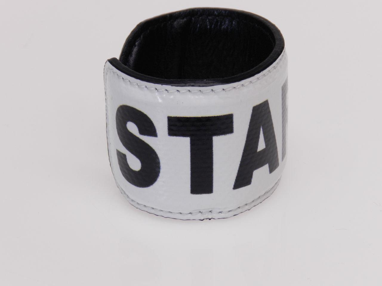 BRACCIALE DONNA NERO E BIANCO "START" - Edizione limitata Paul Meccanico