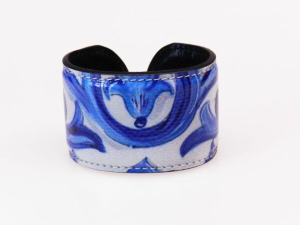 WOMAN BRACELET BLUE AND WHITE COLOURS MAJOLICA FANTASY. - Paul Meccanico