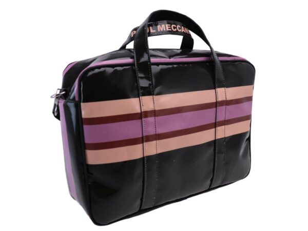 WOMAN BRIEFCASE BLACK COLOUR. KART MODEL MADE OF LORRY TARPAULIN. - Limited Edition Paul Meccanico
