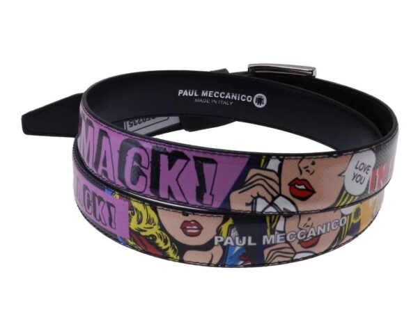 WOMAN'S BELT CARTOON STYLE MADE OF LORRY TARPAULIN. - Paul Meccanico
