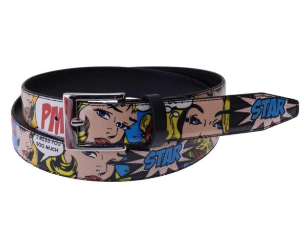 WOMAN'S BELT CARTOON STYLE MADE OF LORRY TARPAULIN. - Paul Meccanico